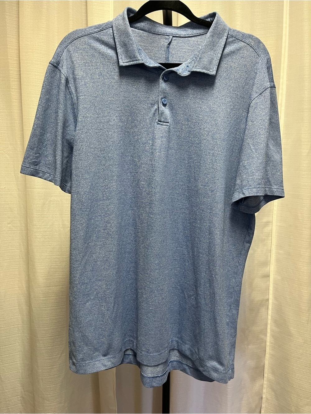 Lululemon Soft Jersey Short-Sleeve Polo Shirt in blue | size large - Picture 3 of 7